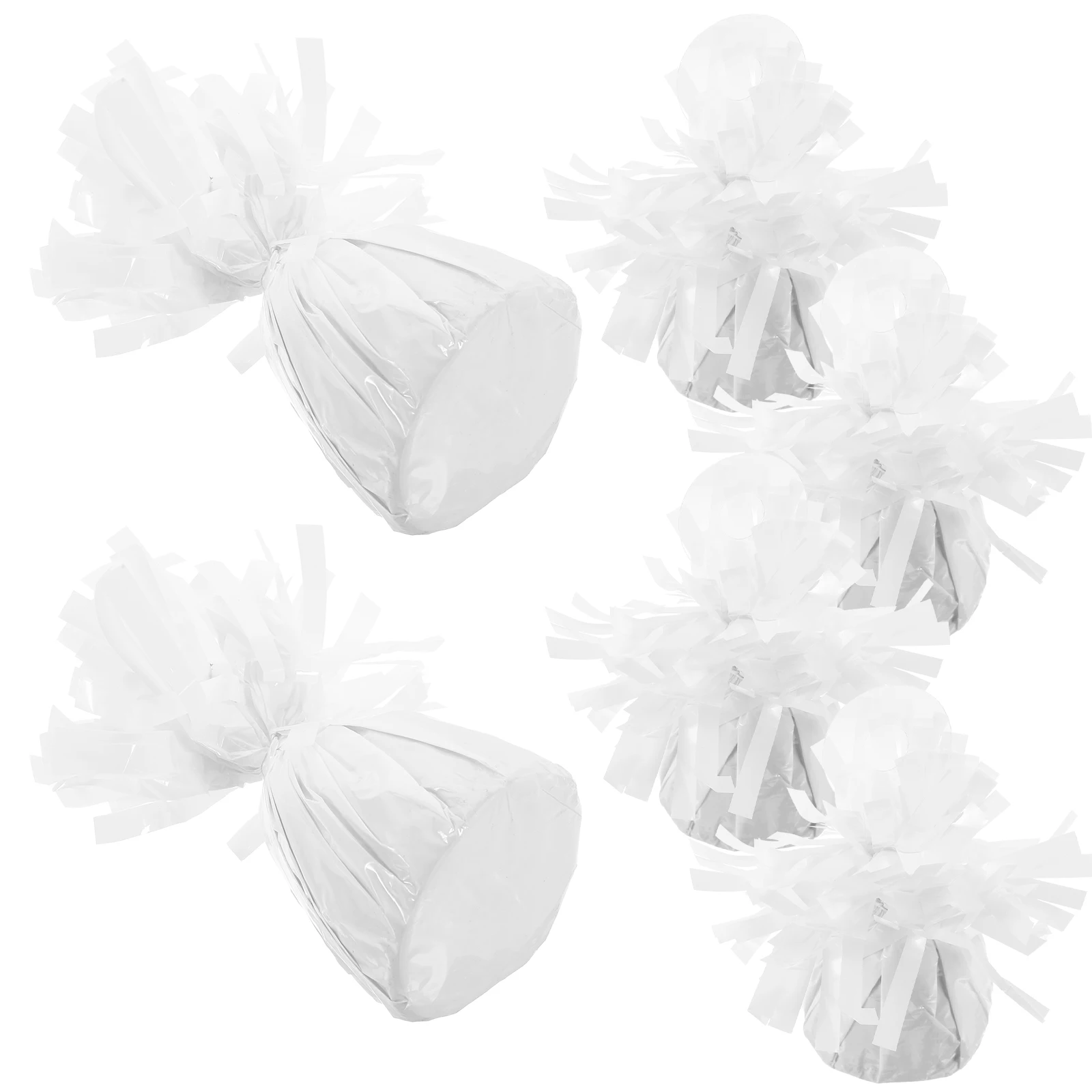 

6pcs Pendants White Helium Weights Party Supplies Decorations Balloon Accessories Blocks Reusable Balloon