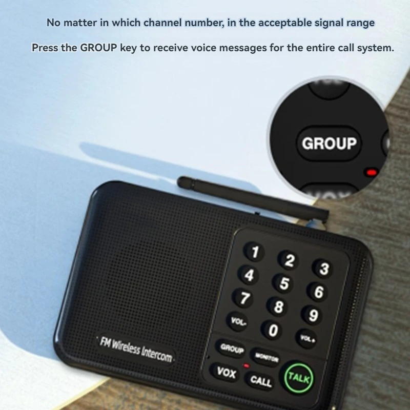 Business Wireless interfono chiamante segretaria voce bidirezionale servizio di chiamata intraedificio anello ufficio Home Business