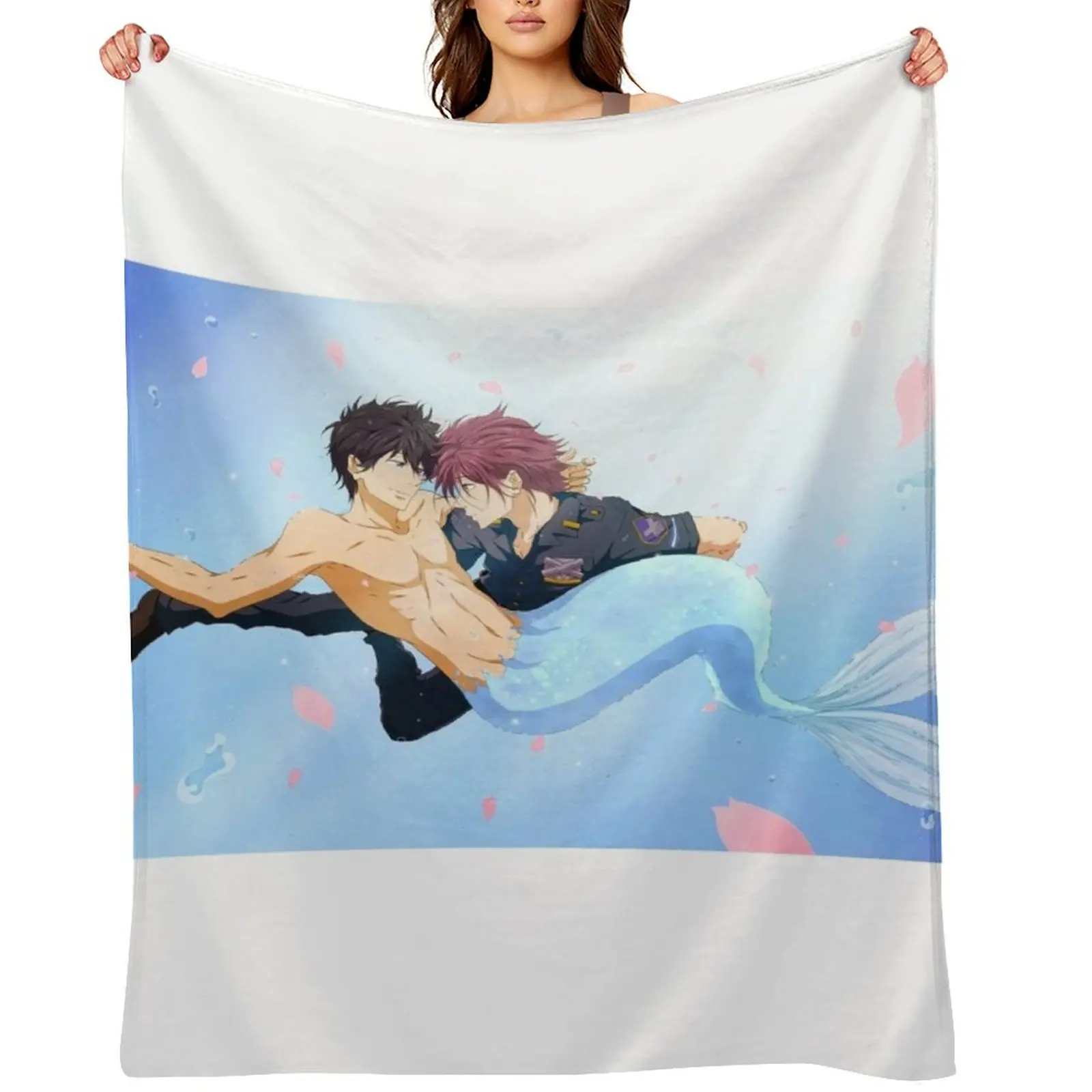 

Deeply... Throw Blanket Plush Comforter cosplay anime for babies Blankets