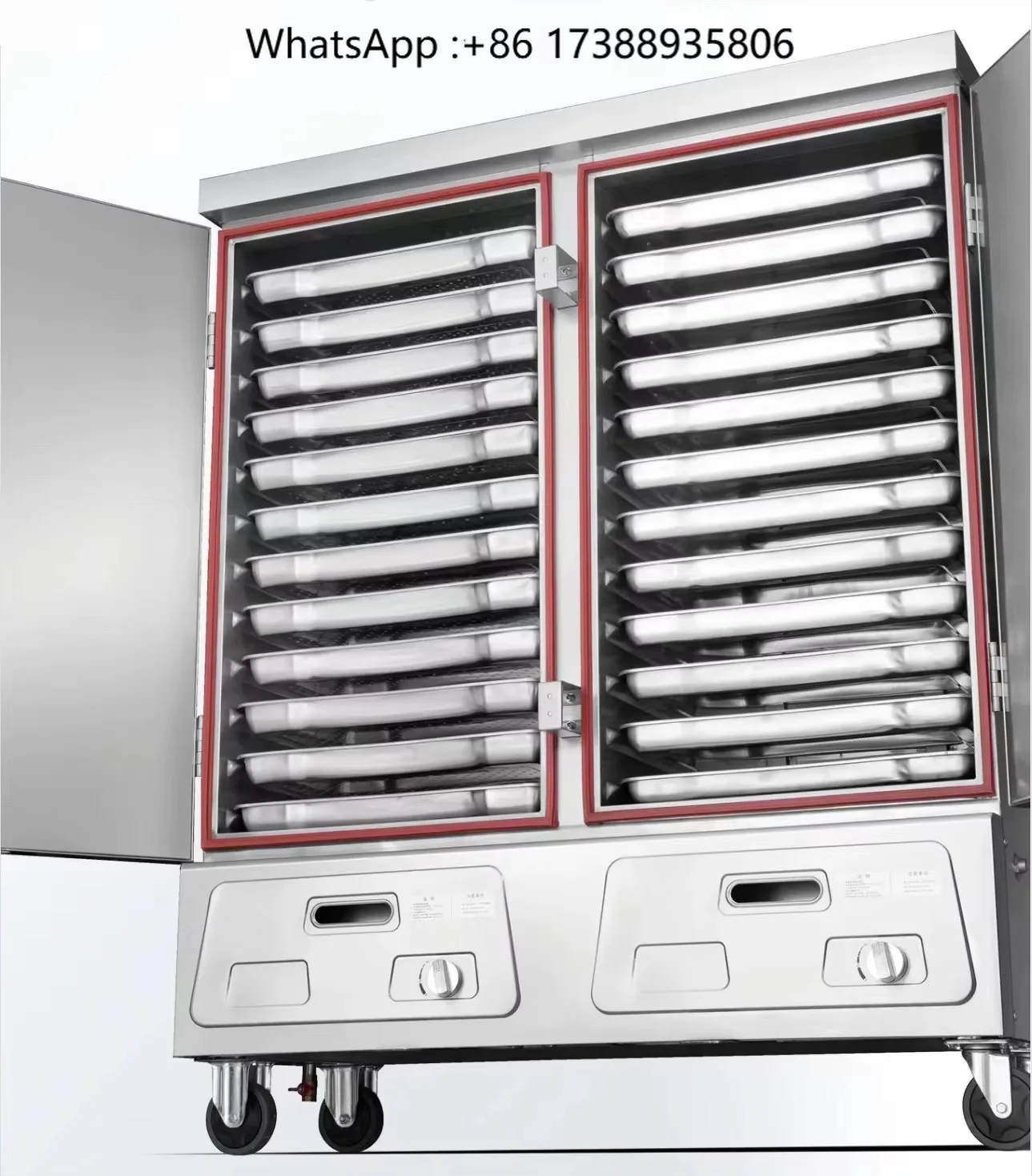 Dezoton Commercial Stainless Steel Rice Steamer Gas LPG/NG Restaurant Cooking Equipment Steam Rice Food Steamer Cabinet