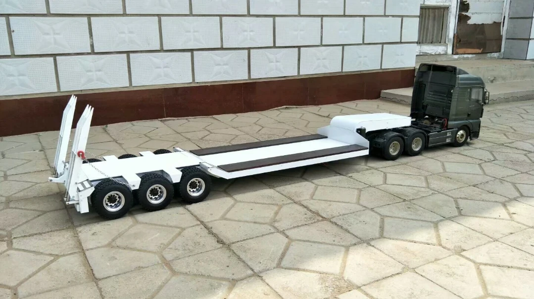 Double E 1:14 ラジコン掘削機トレーラーセット Amazon.co.jp: BIGサイズ 全長715mm 2.4GHz 1/18スケール 大型重機回送