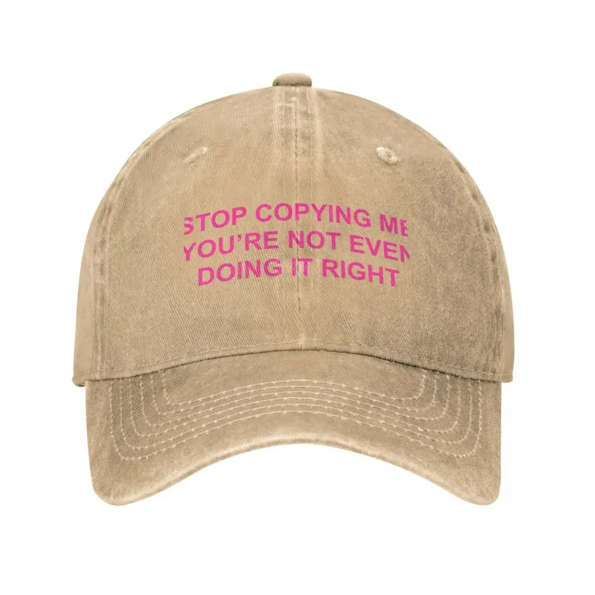 stop copying me... pink Cowboy Hat party hats Fishing Caps Beach Outing Uv Protection Solar Hat Women Hats Men'S