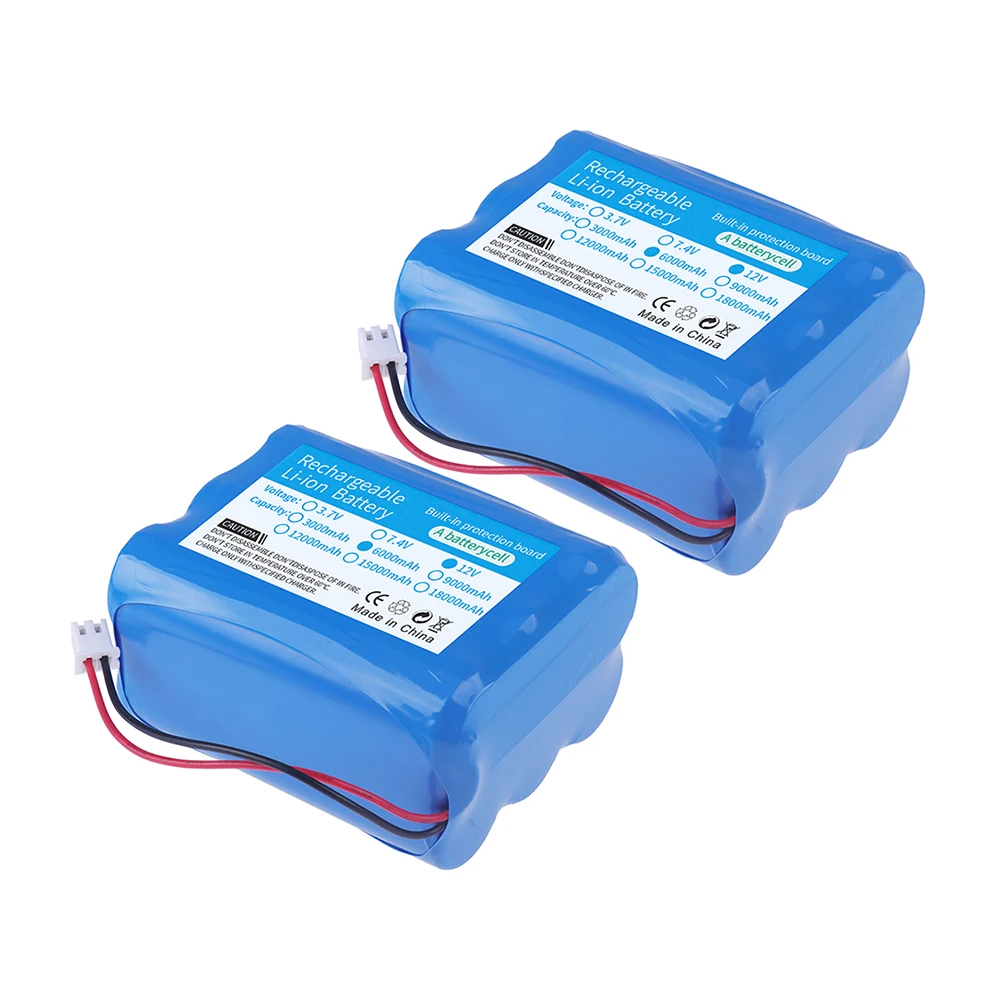 12 V 3000 mAh/6000 mAh Wiederaufladbare Packung Für Lautsprecher Taschenlampe Monitor CCTV Kamera Batterie 12,6 V 11,1 V 18650 Lithium-ionen Batterie