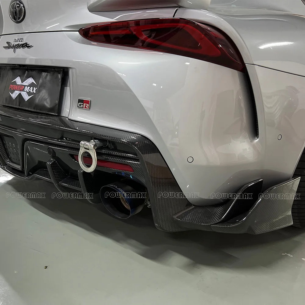 Carbon Fiber T Style Rear Splitter for Supra A90 A91MKV Rear Spats