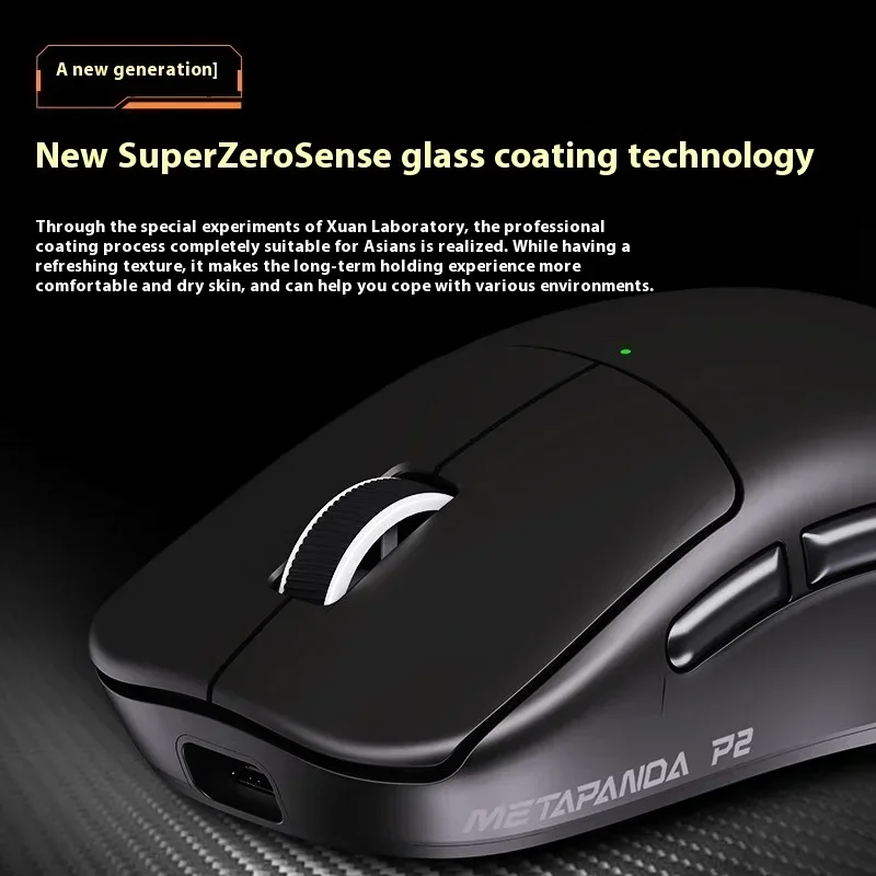 Metaphyuni Metapanda P2 Pro Lightweight 2.4G 3-mode Wireless Bluetooth Gaming Mouse Customized E-sports Mice PC Accessory Gifts