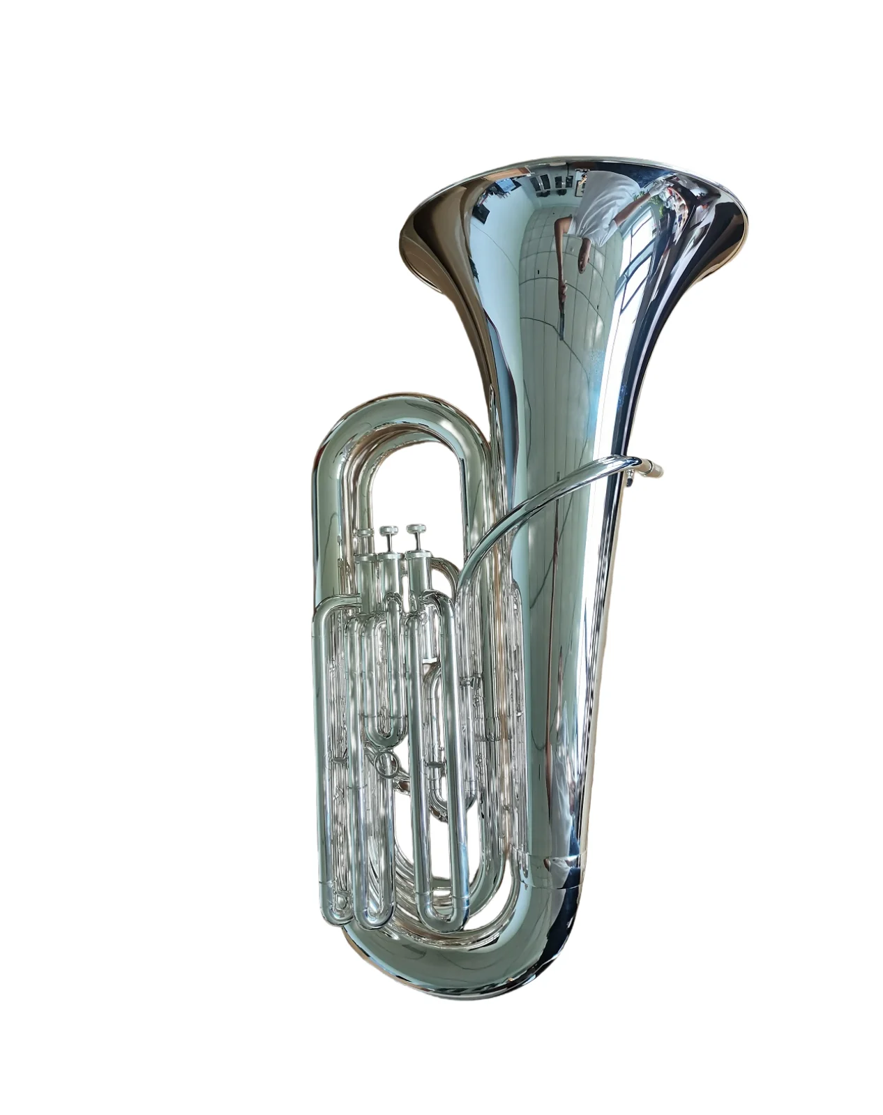 3/4 Size BBb Tuba for Marching Performance Student Beginners Solid Brass Musical Instrument for Band Outdoor Stage Show