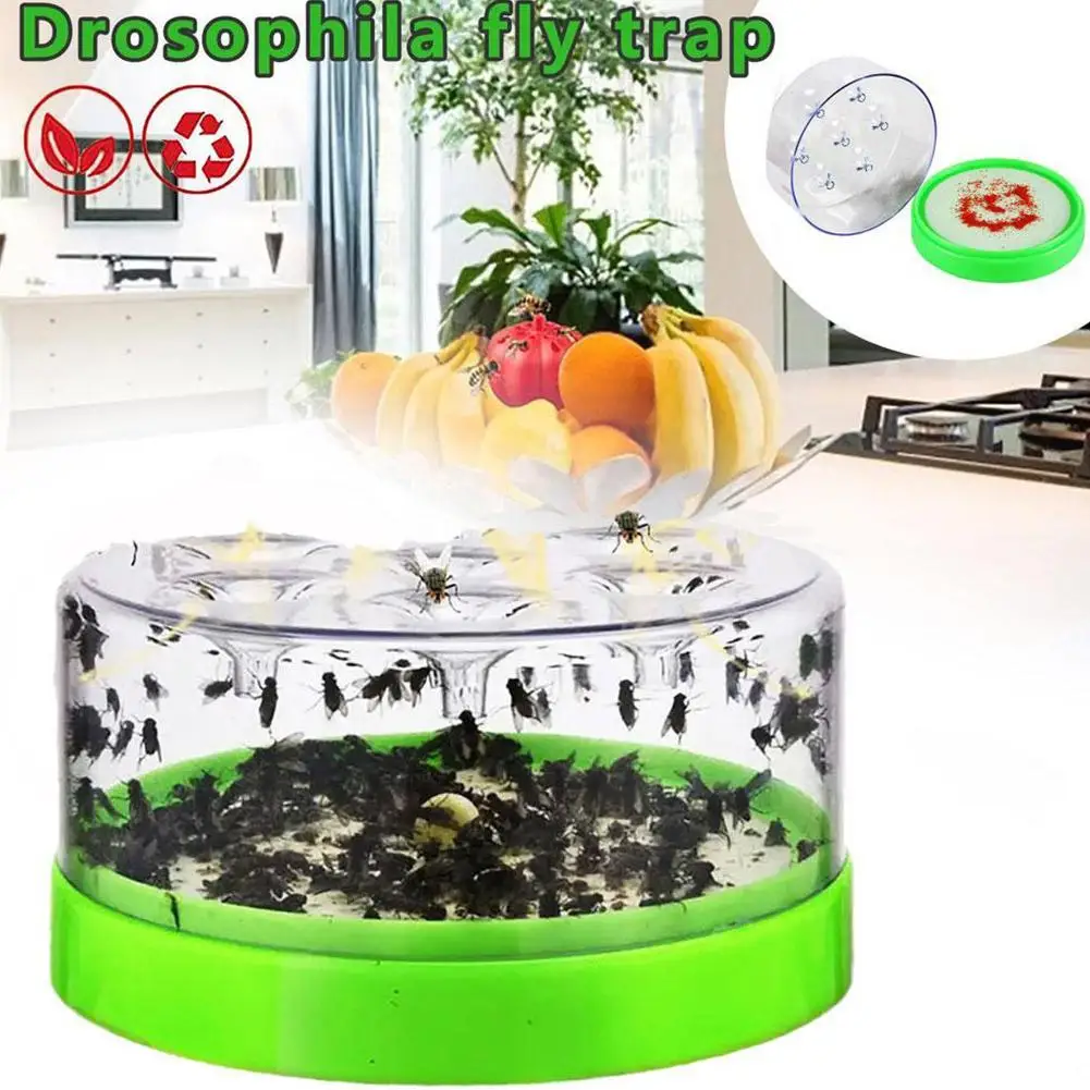 Automatic Fly Trap Safe Mute Flies Insect Pest Killer Traps Containing Bait Flycatcher Catch For Home Garden Restaurant Can W9W0