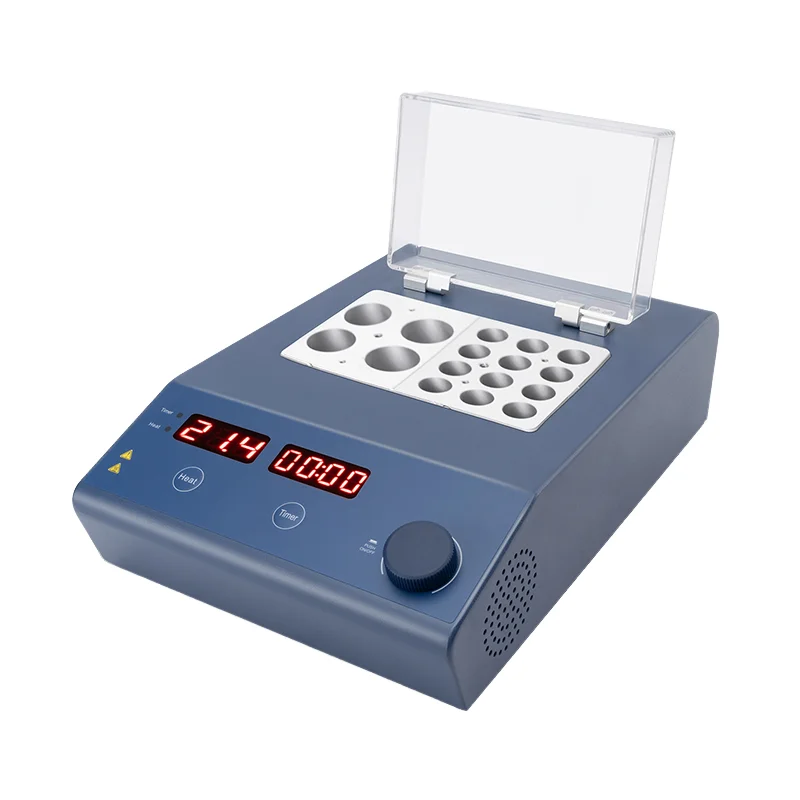 

2026 HB150-S1/S2 Лабораторное сушильное оборудование Сухая ванна для 10 мл Нагревательный металлический блок для ванны для биологических образцов