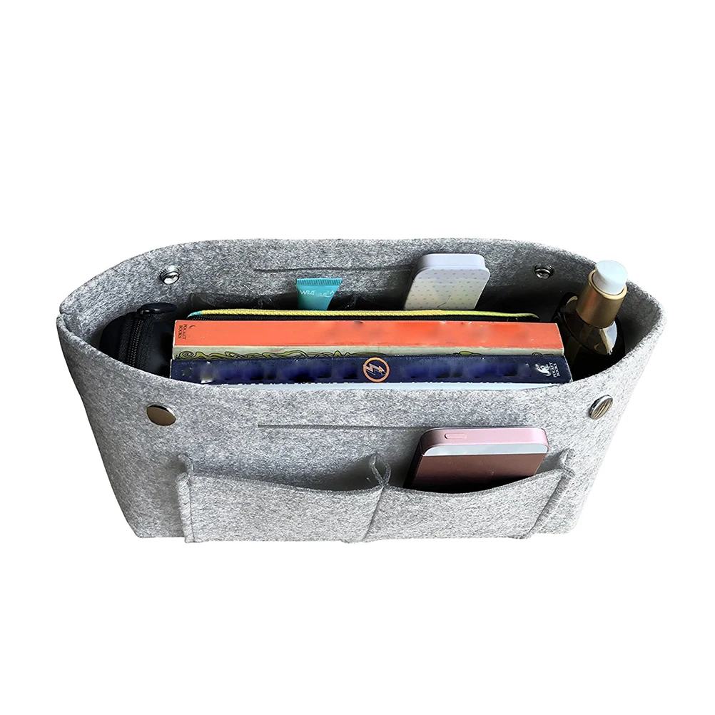 

Bag Storage Large Capacity Compact Travel Makeup Accessories ganizer Pouch Inner Felt Storage Toiletries