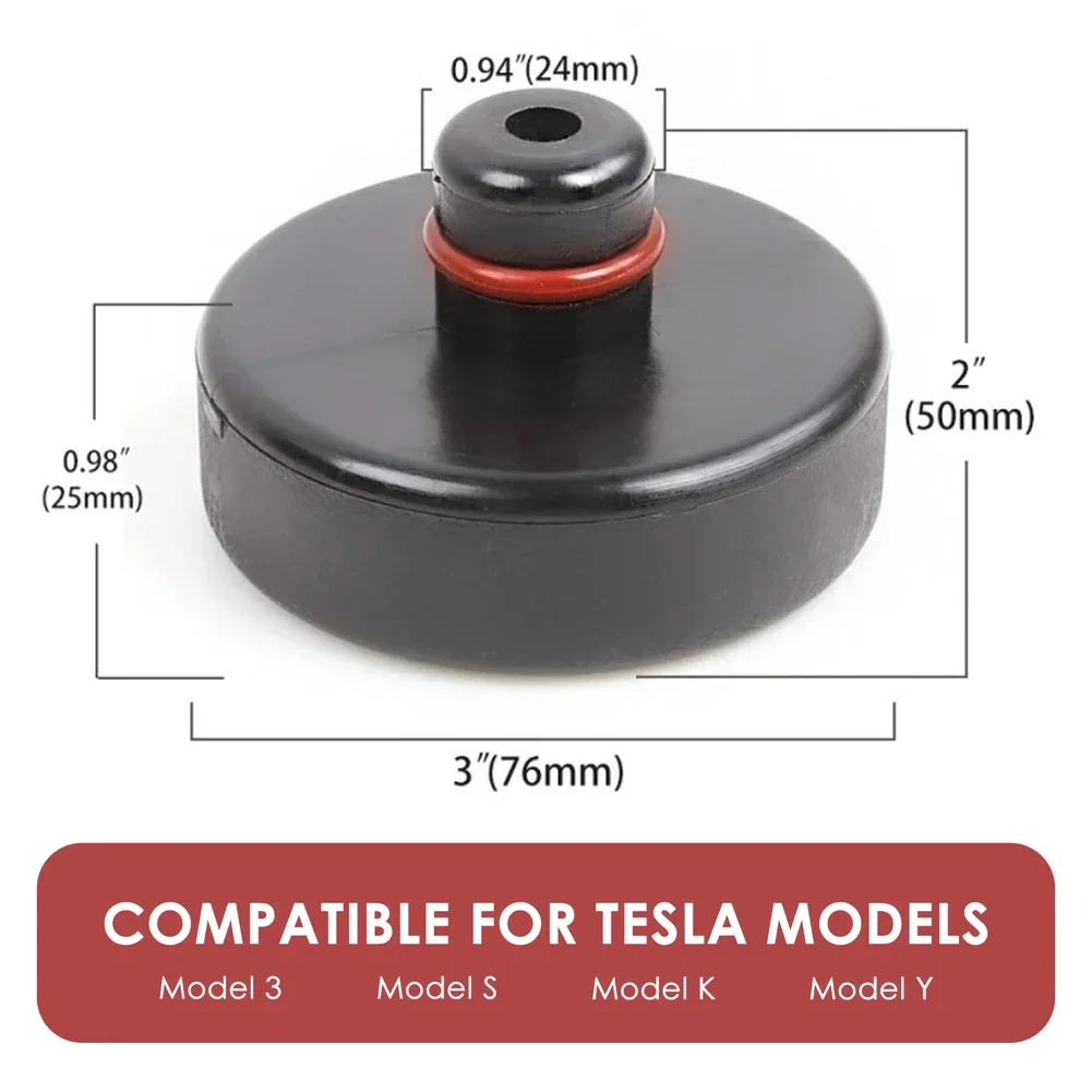 For Tesla Model 3 Rubber Jack Lift Pad Point Adapter for Tesla Model Y Model S Model K Car Jacks Mat Anti-slip Car Jack Pad ﻿