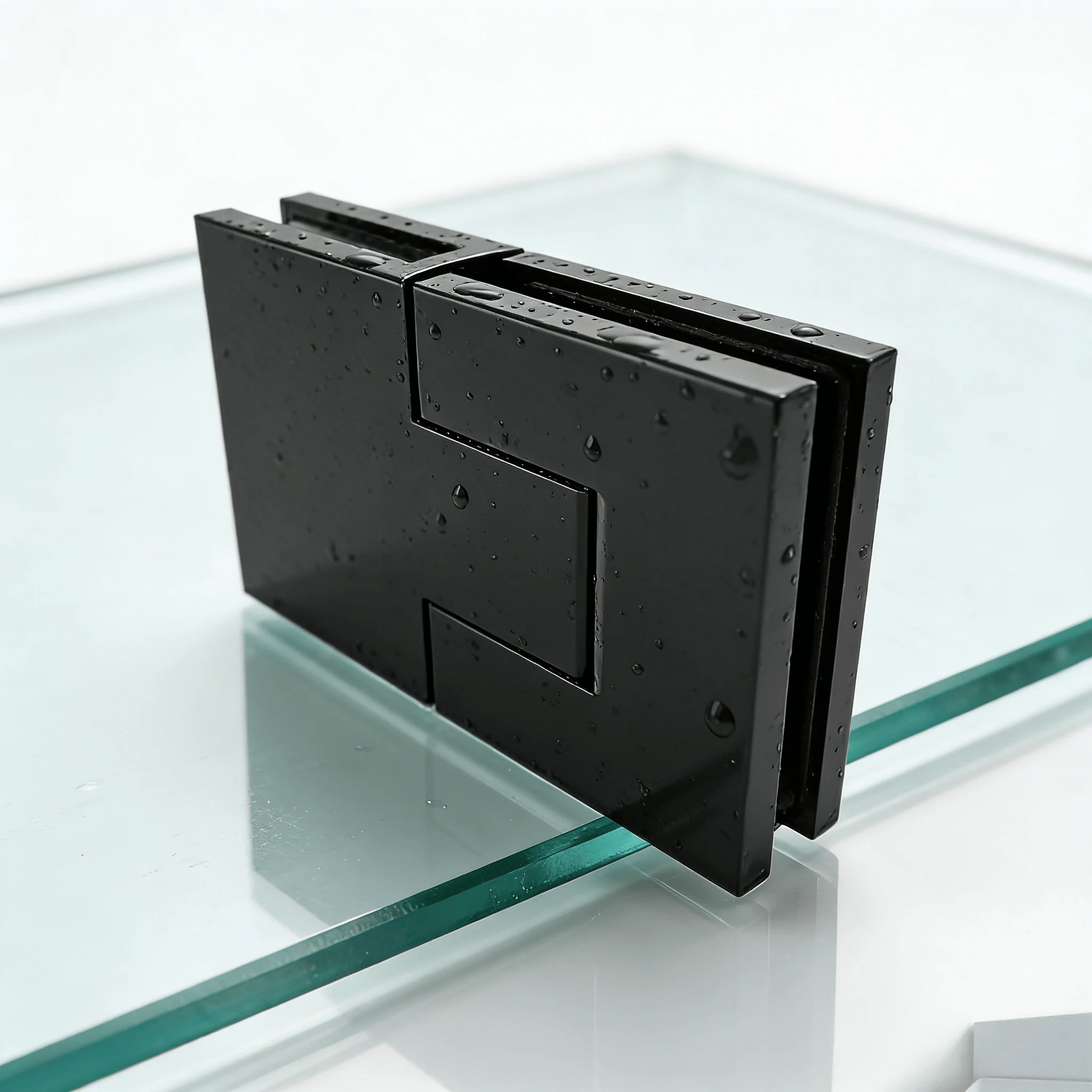Europe Shower Hardware Replacement Shower Glass Door Hinge 180 Degree Glass to Glass Clamps for Germany Austria