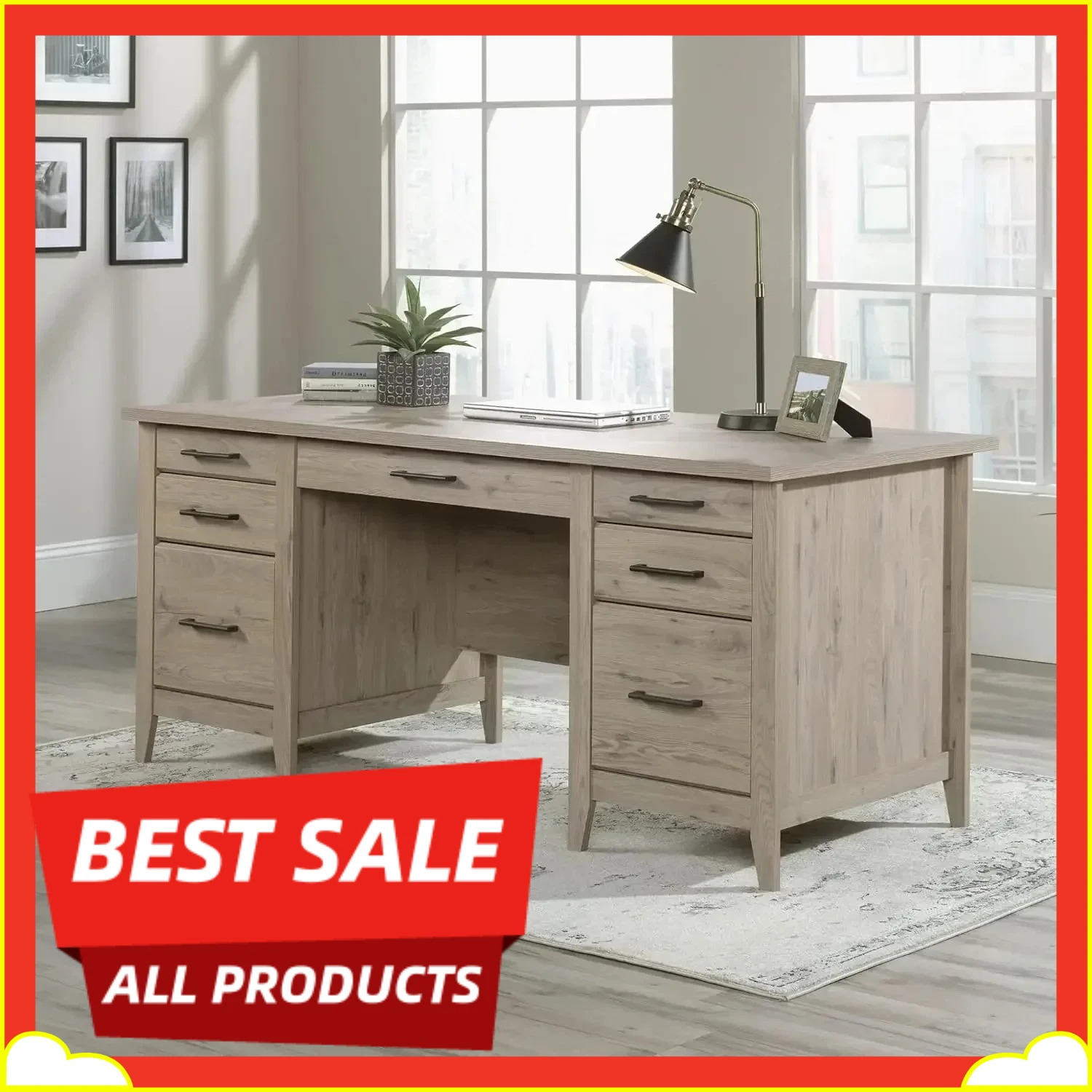 

Бестселлер: Компьютерный стол Summit Station 66"W Executive, цвет Лавр-Дуб. Ограниченное предложение.