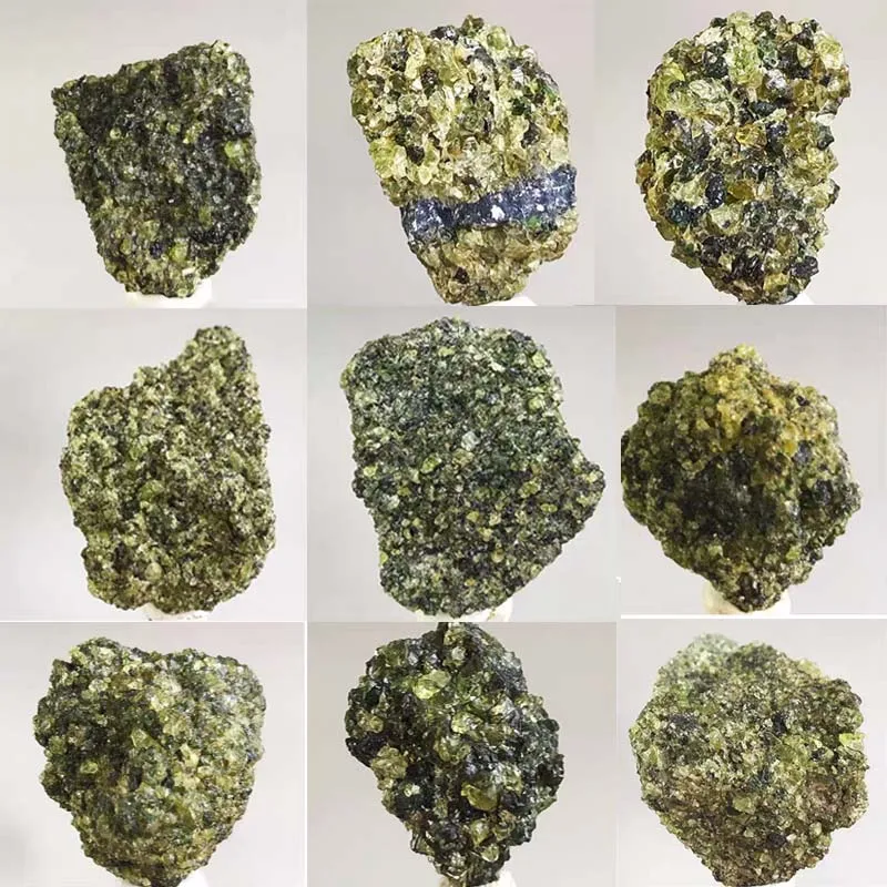Random Natural Green Peridot Rough Gemstone Mineral Crystal Specimen Collection Ornament Geology Gift Home Decor Stone