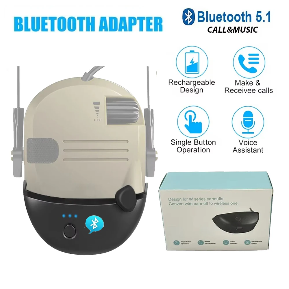 

Walker's Tactical Noise Canceling Headphones Bluetooth Adapter One-click Connection Tactical Headphone Accessories