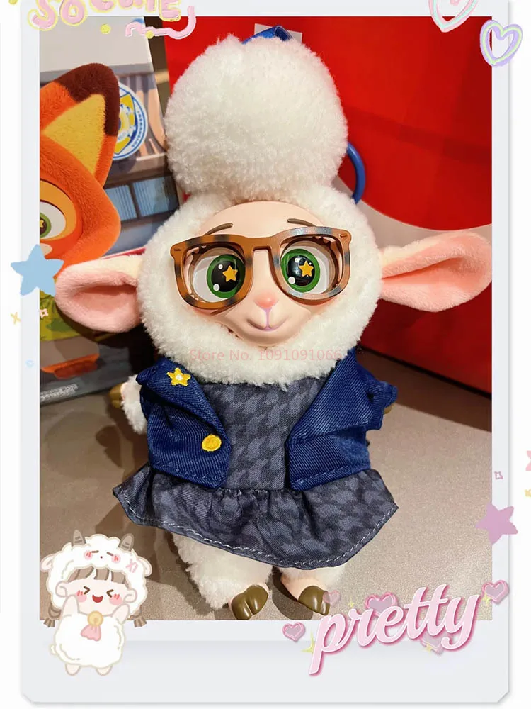 100% genuíno zootopia vinil caixa cega figuras conjunto judy hopps nick wilde colecionável decoração de mesa presente