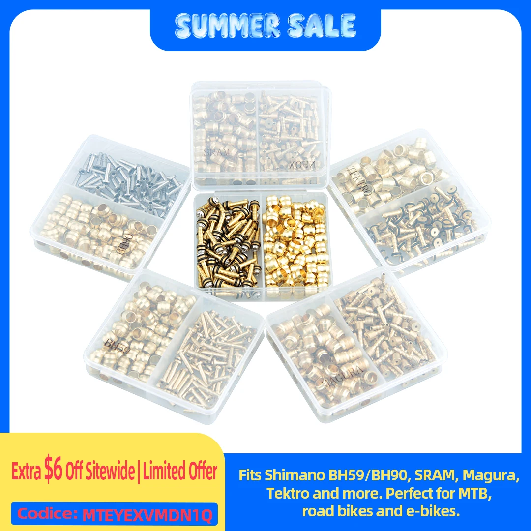 

Nfox Bike Oil Brake Olive Head Oil Needle Copper Sleeve BH90 BH59 Magula AVID Bike Accessories Parts Xod Goodtaste Box-packed