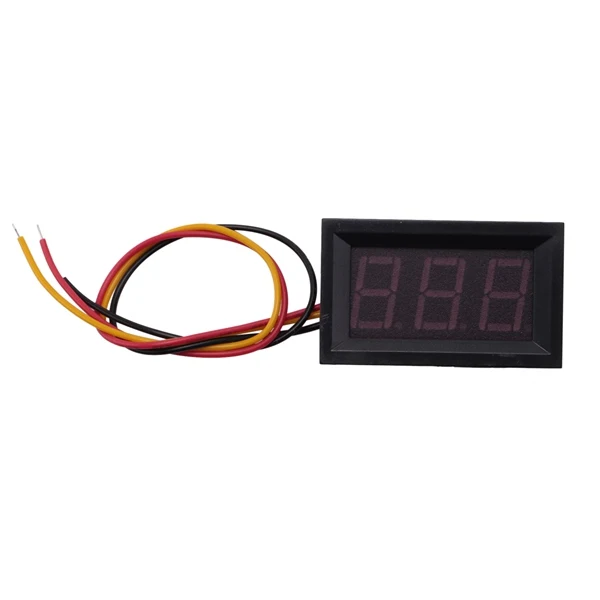 DC 0-99.9V 3 Wire LED Digital Display Panel Volt Meter Voltage Voltmeter Car Motor - GREEN