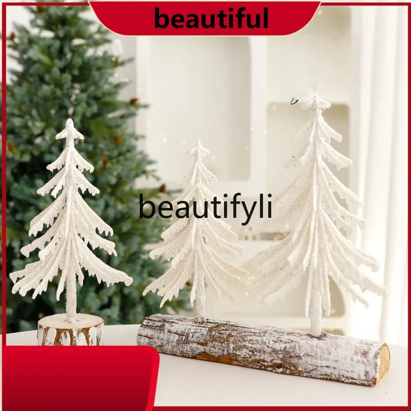 

Christmas decorations atmosphere scene arrangement Christmas tree mini home new small ornaments handmade DIY package HH