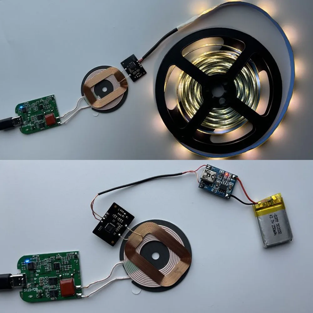 

Wireless Charging Receiver Adapter Module 5W/7.5W/10W Standard 5V 1A Pure Copper Coil Circuit Universal Battery Charger Kit