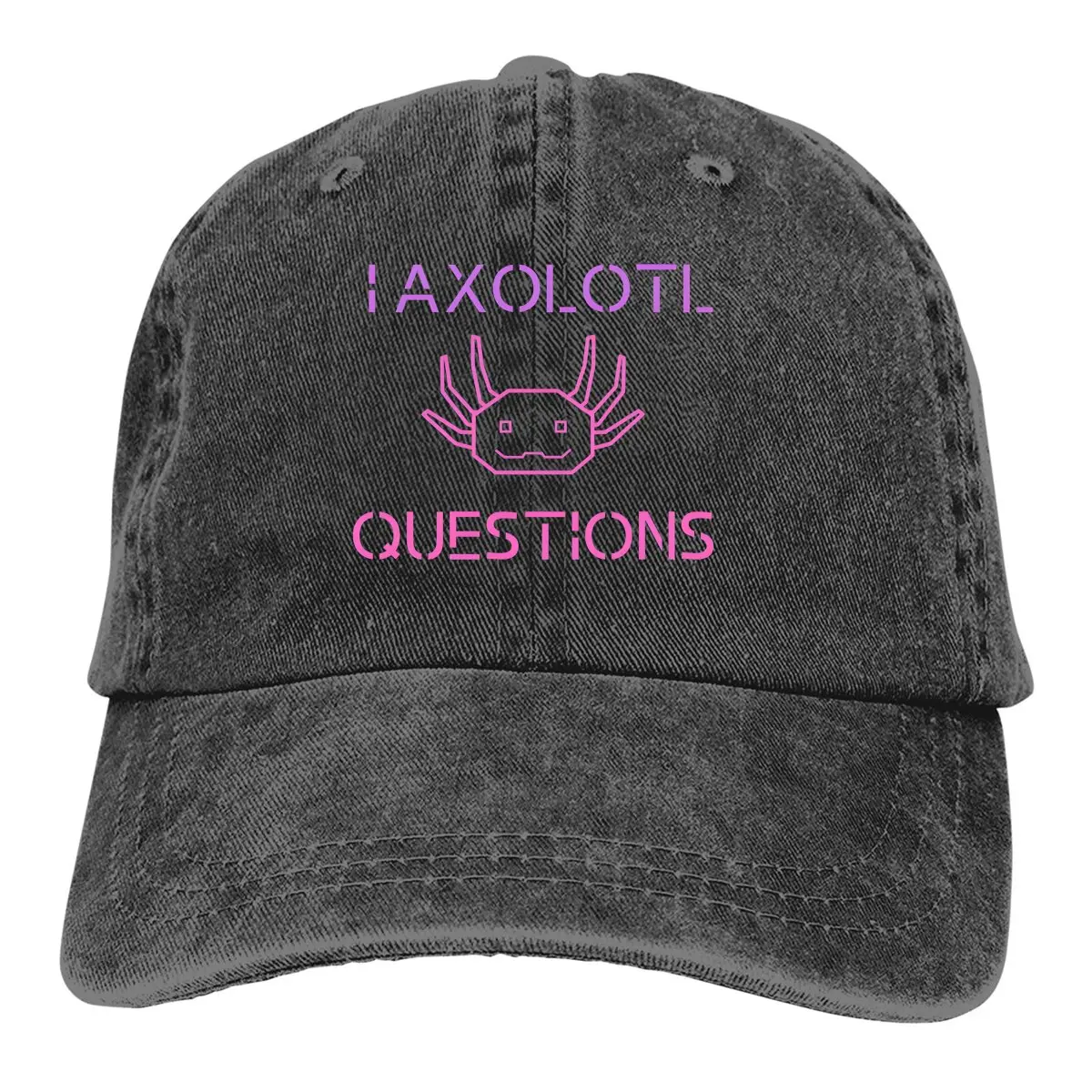 I Axolotl Questions Baseball Cap Men Hats Women Visor Protection Snapback Axolotl Lover Caps