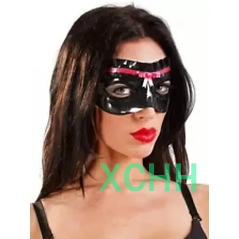 

Natural Handmade Latex Eyes Cover Customized Fetish Face Mask Sexy Lingerie Party Club Wear Halloween Costumes for Women