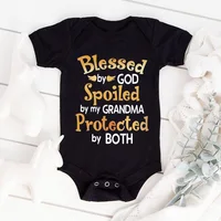 Newborn Baby Boy Girl Clothes My Mom Thinks She Is in Charge That's So Cute Funny Letter Printed Infant Rompers Baby Outfits 2