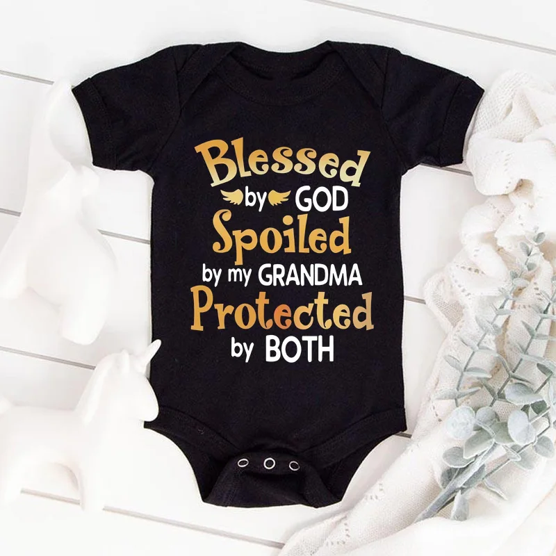 Newborn Baby Boy Girl Clothes My Mom Thinks She Is in Charge That's So Cute Funny Letter Printed Infant Rompers Baby Outfits