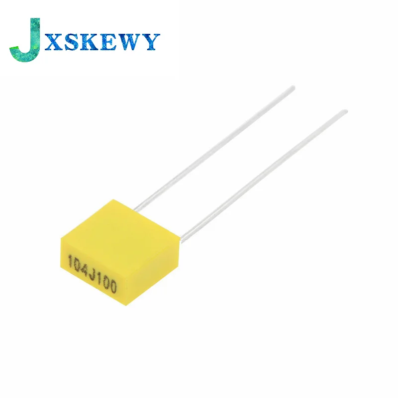 20PCS 100NF 104J Correction Capacitor 100V104J 100NF 0.1UF 100V 104 104J 5mmPolypropylene Safety Plastic Film