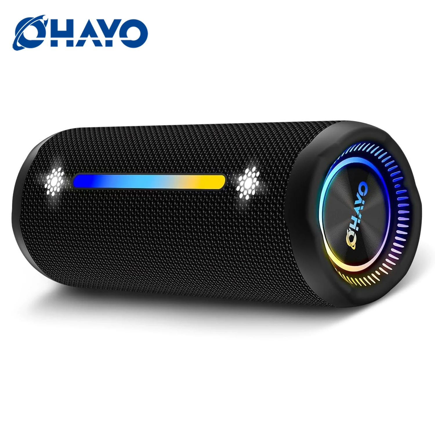 OHAYO 35W Bluetooth-Lautsprecher Kabelloser Lautsprecher mit Lautem Stereoklang IPX7 Wasserdicht Tragbarer Outdoor-Lautsprecher mit Super Bass für Zuhause, Partys, Strand mit 24-Stunden-Abspielzeit,