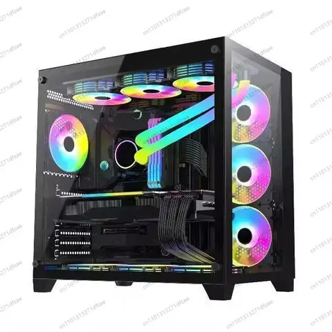 High Performance Prebuilt PC R5 2600X Processor 16G RAM RX580 256T SSD A320M Mainboard Win10