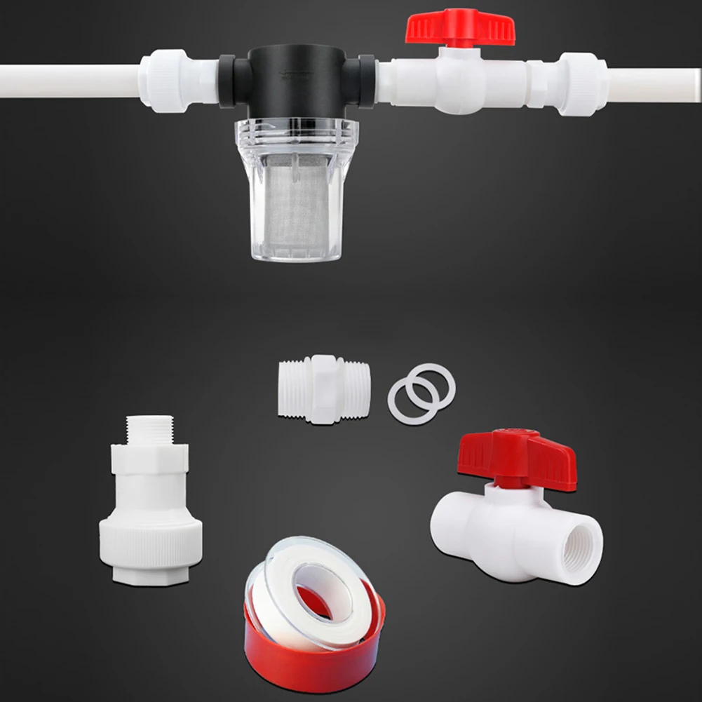 Garden Watering Filter 40 80 Mesh Inline Mesh Strainer Water Pump Filter Screen Garden Irrigation System Water Pipe Filter