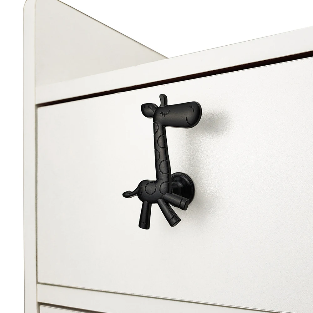 1pcs Cabinets Handle Accessories Cabinets Door Drawer For Children Furniture Giraffe Shape Handle Hardware Knobs