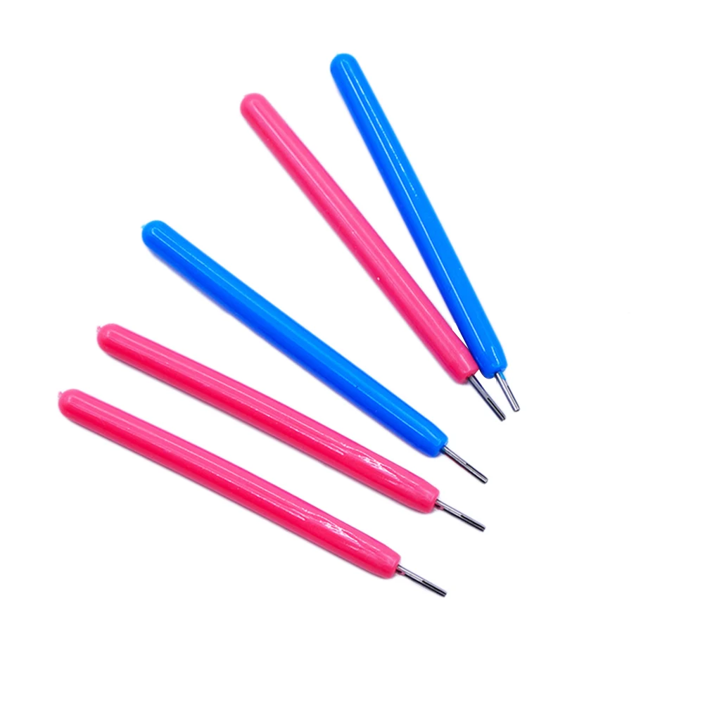 

5 Pcs Curling Pen DIY Tool Set Premium Material Durable Practical Stainless Steel Ballpoint Non Slip Handle ResilientNib Long