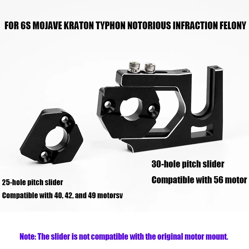 Simulation Metal Sliding Motor Mount for ARRMA 6S MOJAVE KRATON TYPHON NOTORIOUS INFRACTION FELONY RC Truck Car