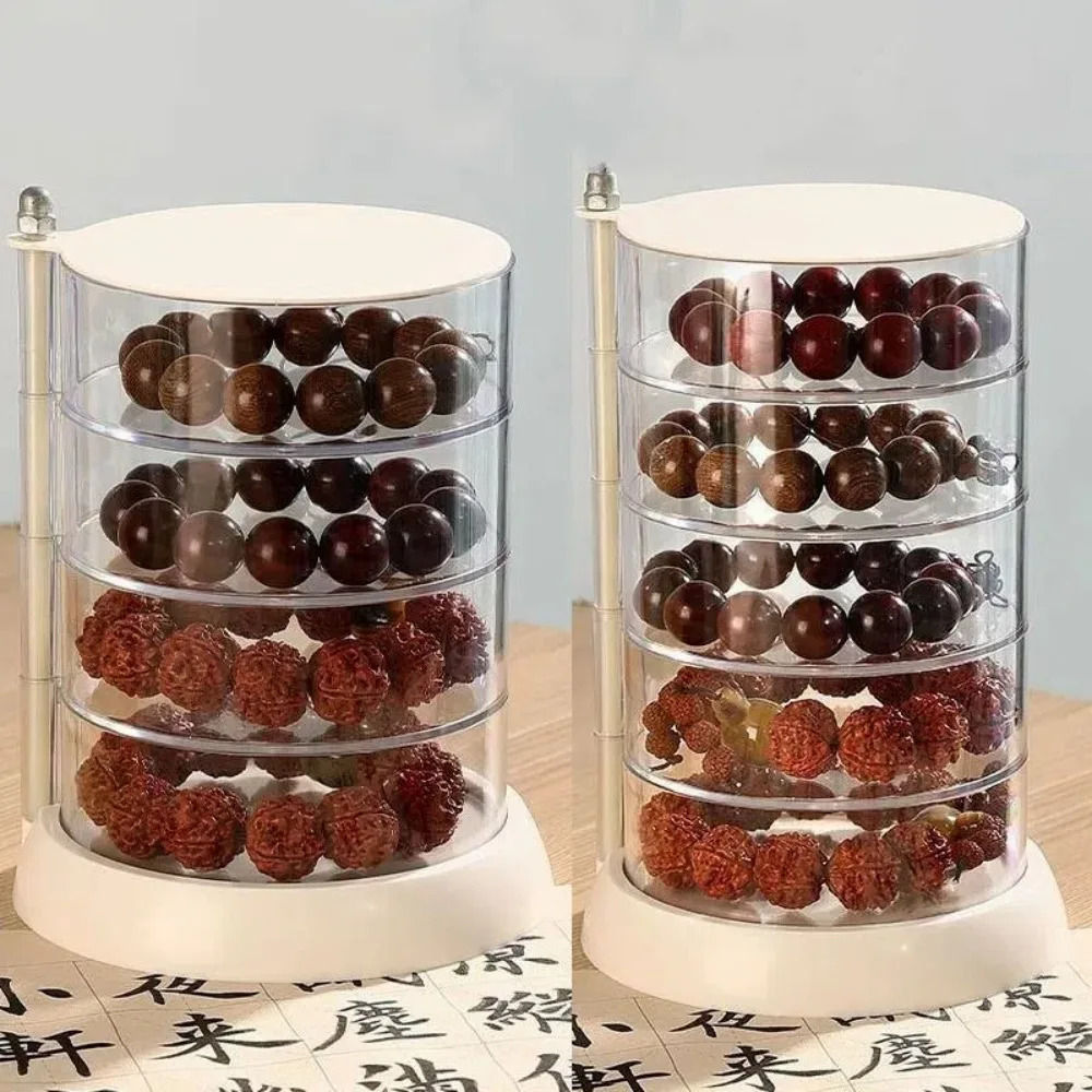 

Multi Layer Transparent Storage Box Bracelet Necklace Earrings Rings Cosmetics Rotating Box Organizer Large Capacity