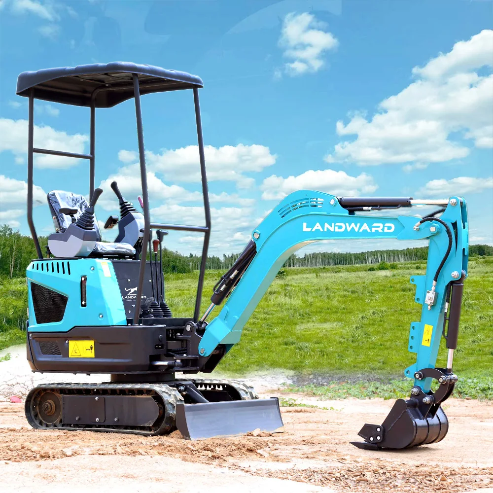 Mesin Excavator Konstruksi 1,5 Ton Excavator Rumah Tangga Mesin Diesel Euro 5 Penggali Silinder Atas Excavator Mini Crawler Kustom