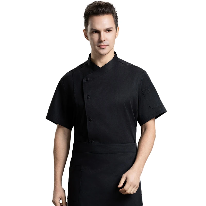 

Restaurant Cooking Uniform Catering Service Professional Cook Clothing Hotel Waiter Workwear Sushi Chef Jacket Kitchen Shirts