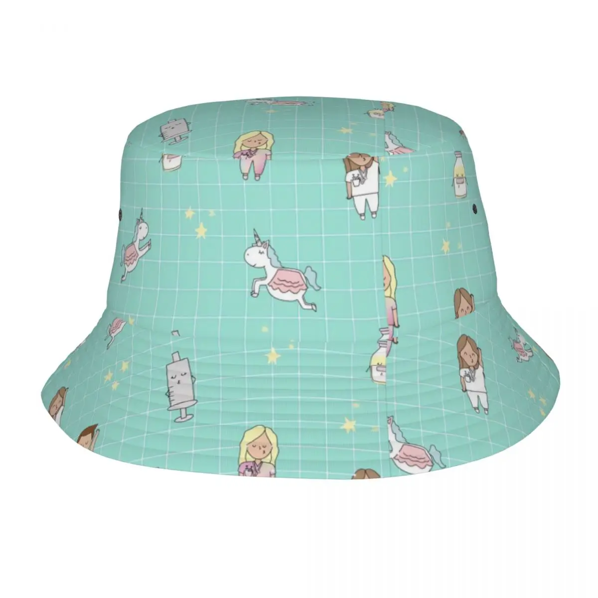 Doctor Nurse Birthday Gift Bucket Hat for Women Vocation Enfermera En Apuros Bob Hat Hip Hop Foldable for Outdoor Boonie Hat