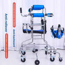 Anti-scalp Standing Frame Elderly Walker Paraplegic Rehabilitation Equipment Adult Walker Training Walking Walker