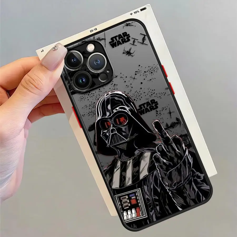 Мягкий чехол для Apple iPhone XS 14 15 16 Plus XR 7 8 SE 16e 11 12 13 Pro Max 12 Mini S-Stars Wars Cool Hero