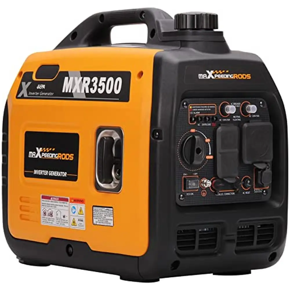 3500W Portable Inverter Generator Gas Powered Outdoor Home Backup