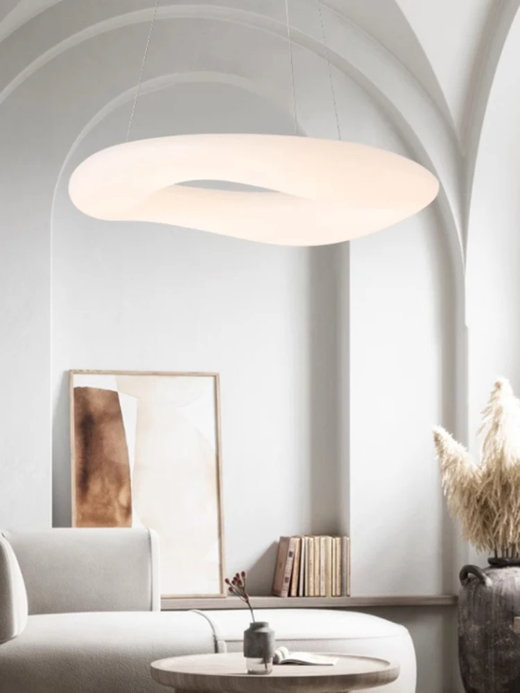 Nowoczesne lampy wiszące LED w kształcie pierścienia do wystroju wnętrz, lampy do salonu, żyrandole do jadalni, oświetlenie wewnętrzne. — 2