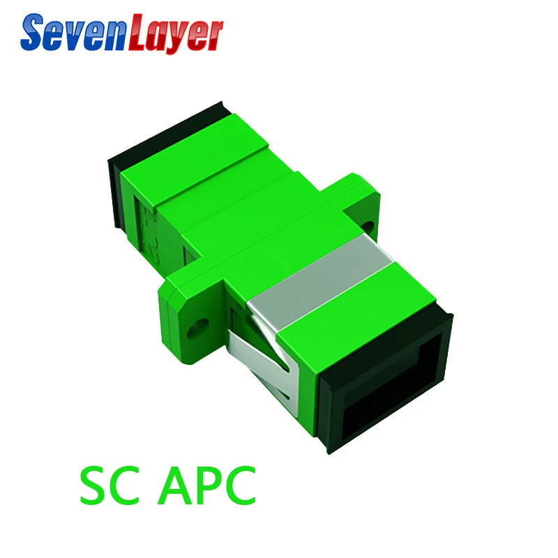 50pcs Fiber Optic Connector Adapter SC/UPC SM Flange Singlemode Simplex SC-SC APC Coupler