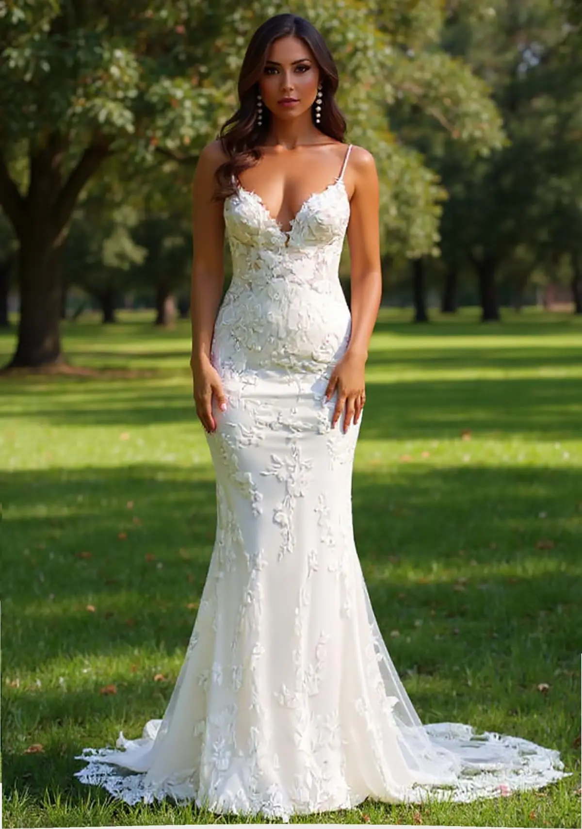 الدانتيل زين فساتين الزفاف للعروس ، حورية البحر الخامس الرقبة ، فساتين الزفاف الطويلة ، الأشرطة السباغيتي