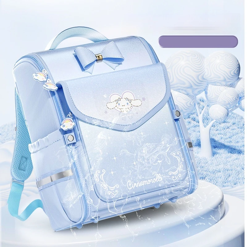 New Sanrio'S Schoolbag Girls Children'S Burden-Reducing Large-Capacity Schoolbags Light Backpacks Convenient Daily Travel Gifts