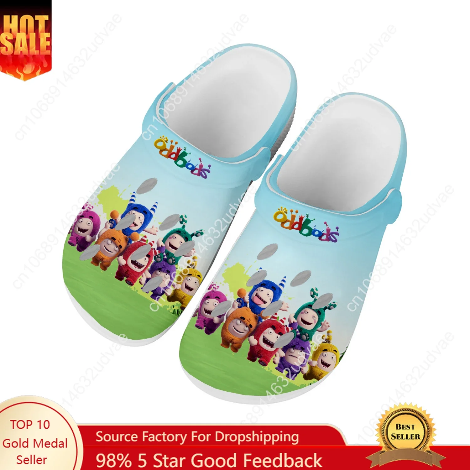 Oddbods Water Shoes Mens Womens High Quality Fashion Home Garden Clogs Customizd Sandals Beach Breathable Hole Slippers