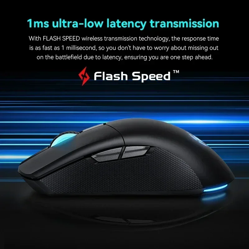 HECATE G4M Pro Wireless Mouse PAW3395 Low Latency Lightweight Tri-Mode 26000DPI Ergonomics Gaming Customized E-sport Accessories