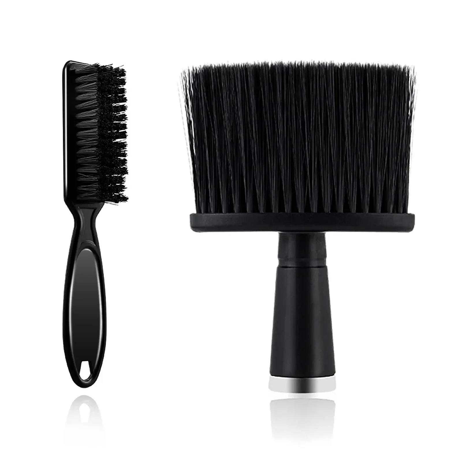 Juego de cepillos para peluquero, herramientas de estilismo para Barba, 2 piezas, color negro