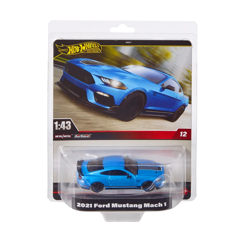 Hot Wheels Premium Cars RAM 4X4 2021 FORD MUSTANG MACH TAYCAN TURBO S 1/43 Metal Diecast Model Collection Toy Vehicles