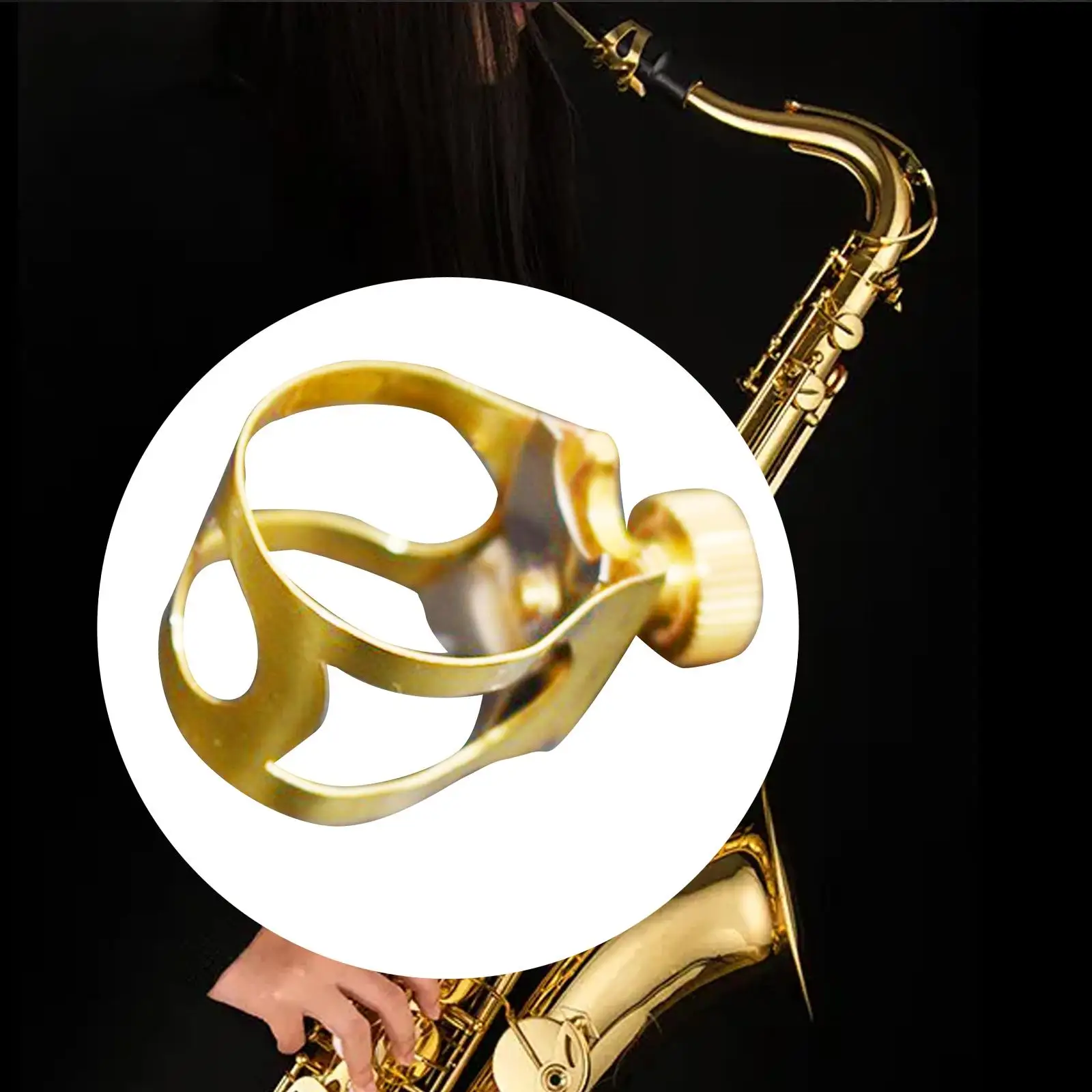 Mouthpiece Clip Fastener Flexibility Tool Mouthpiece Provide Great Sound Sax Mouthpiece Clip for Saxophone Players Intermediates